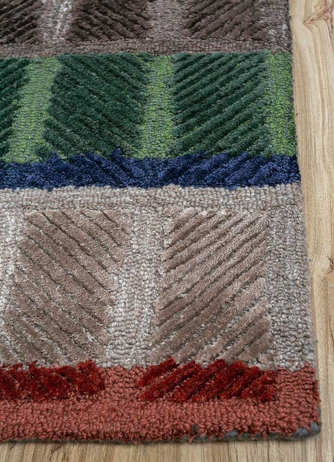 Alfombra de lana - 270 x 180 cm - multicolor