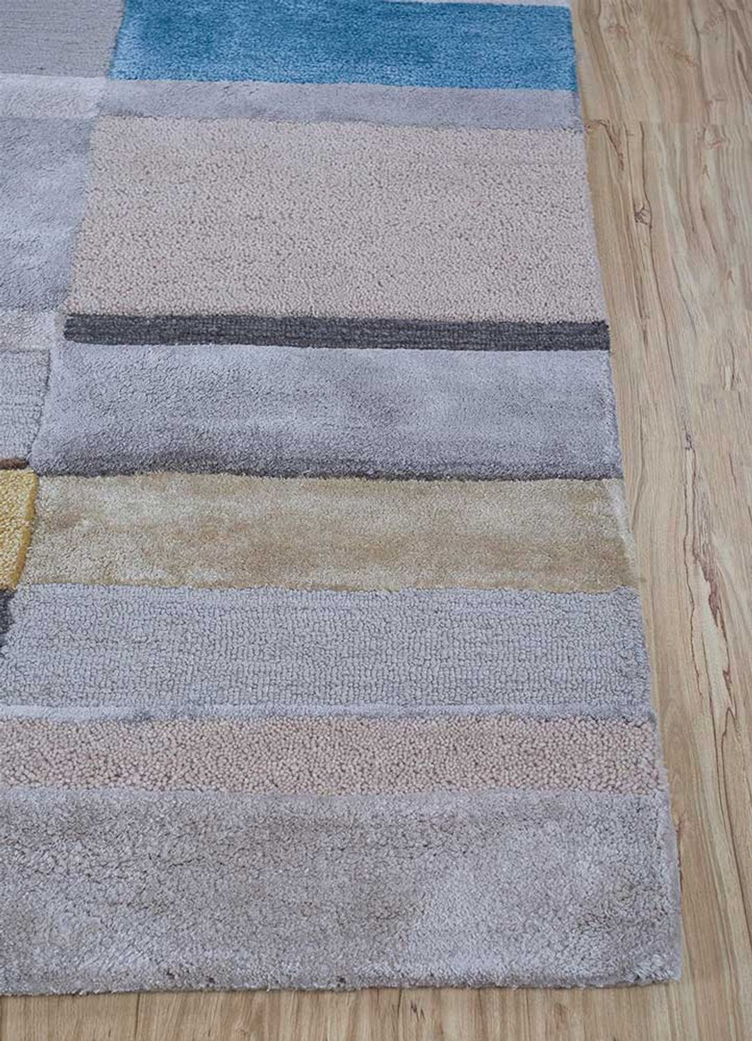 Alfombra de lana - 270 x 180 cm - plata
