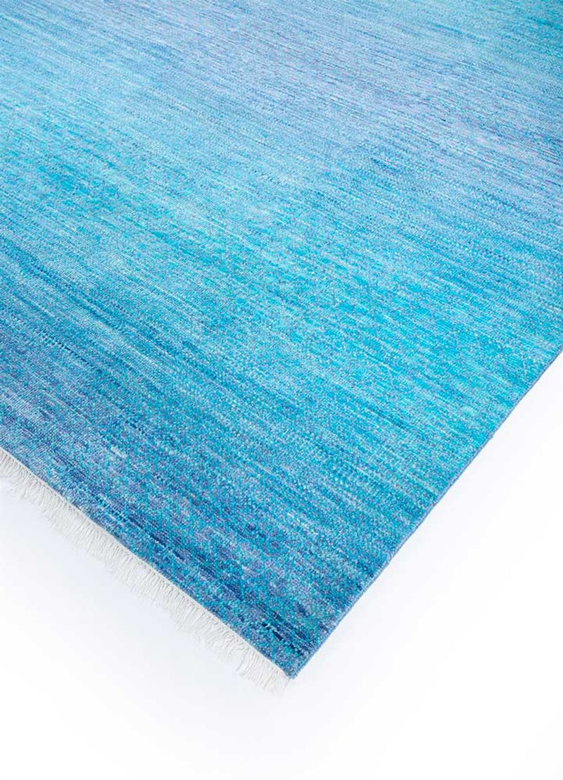 Alfombra de lana - 360 x 270 cm - azul