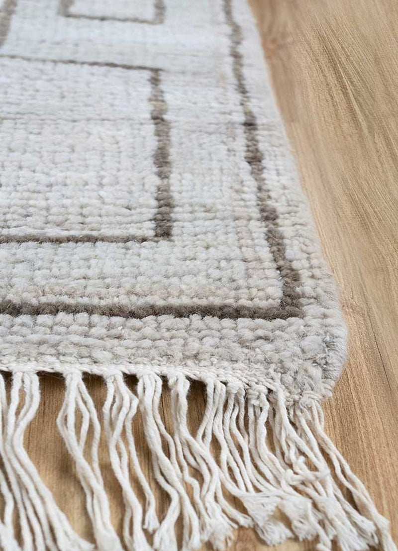 Alfombra de lana - 300 x 240 cm - gris claro