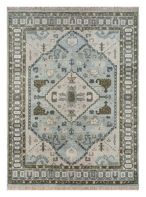 Alfombra de lana - 300 x 240 cm - plata