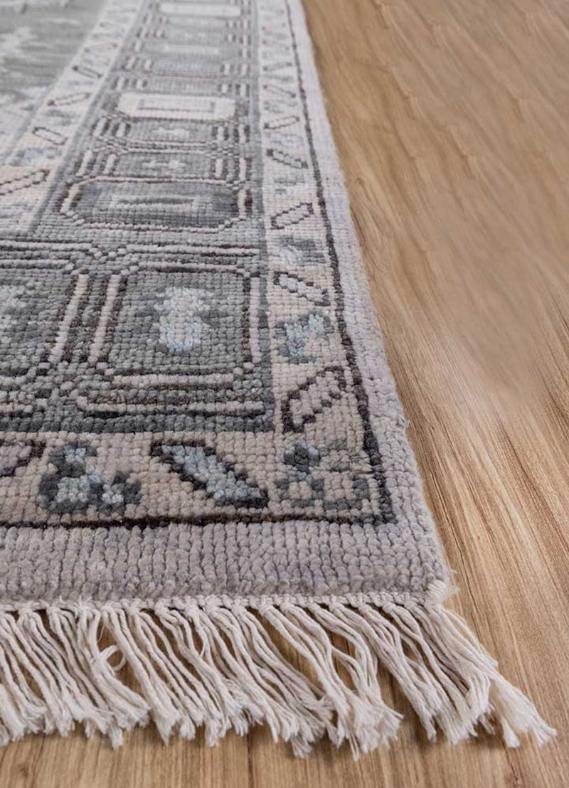 Alfombra de lana - 300 x 240 cm - plata