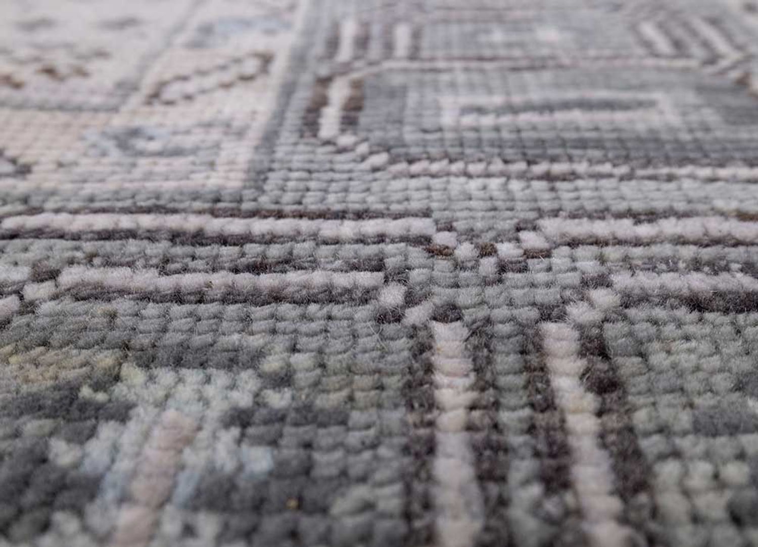 Alfombra de lana - 300 x 240 cm - plata