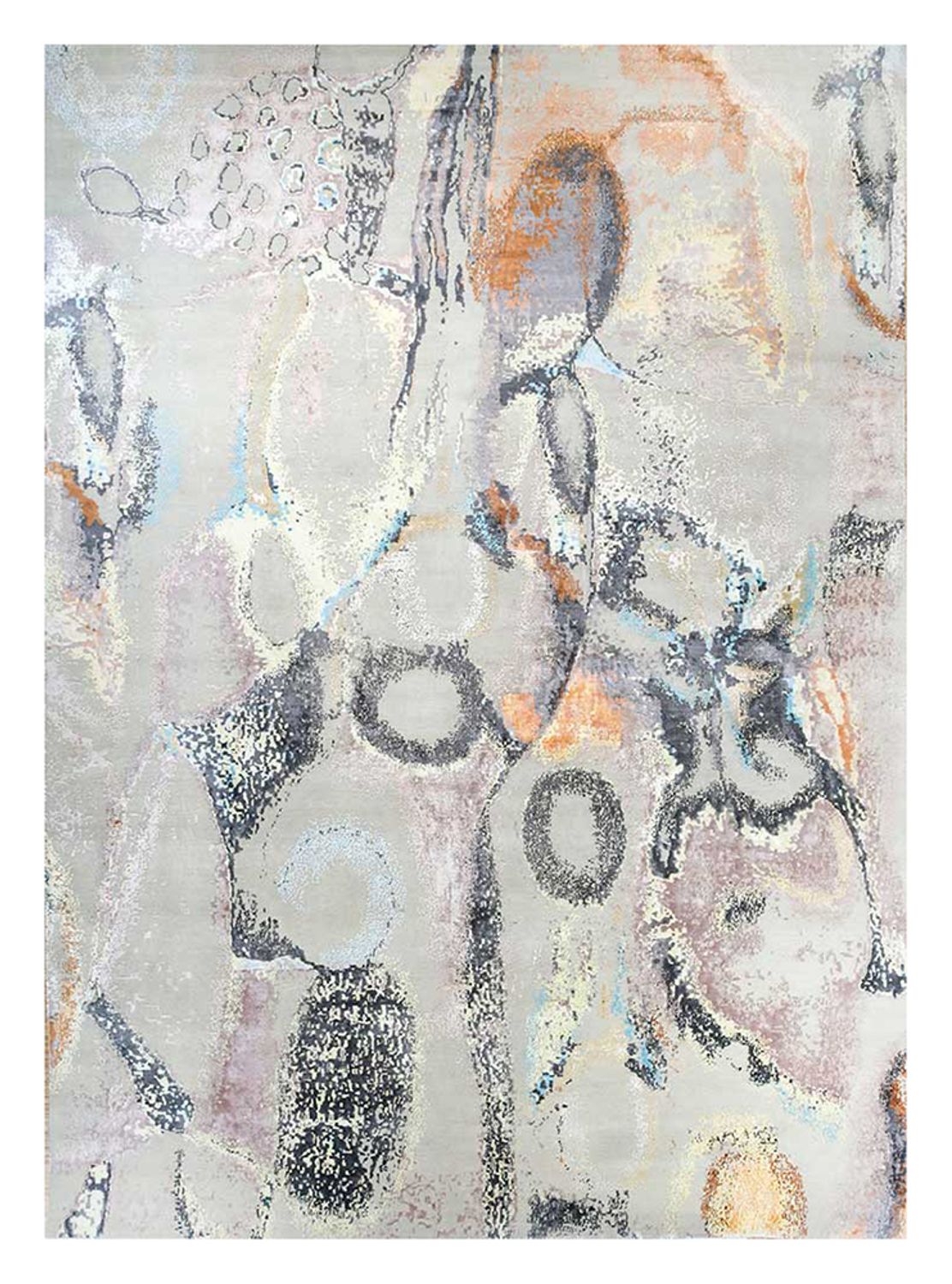 Alfombra de diseño - 450 x 360 cm - plata