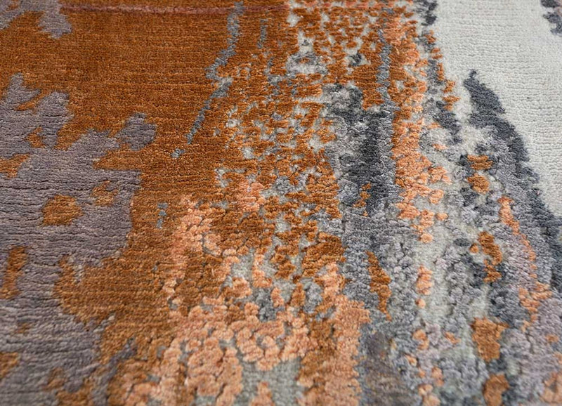 Alfombra de diseño - 450 x 360 cm - plata