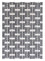 Alfombra de lana - 330 x 240 cm - blanco y negro