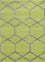 Alfombra de lana - 165 x 105 cm - verde claro
