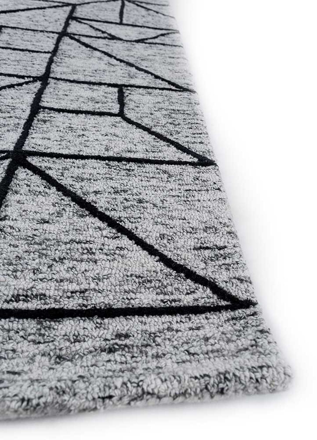 Alfombra de lana - 330 x 240 cm - gris