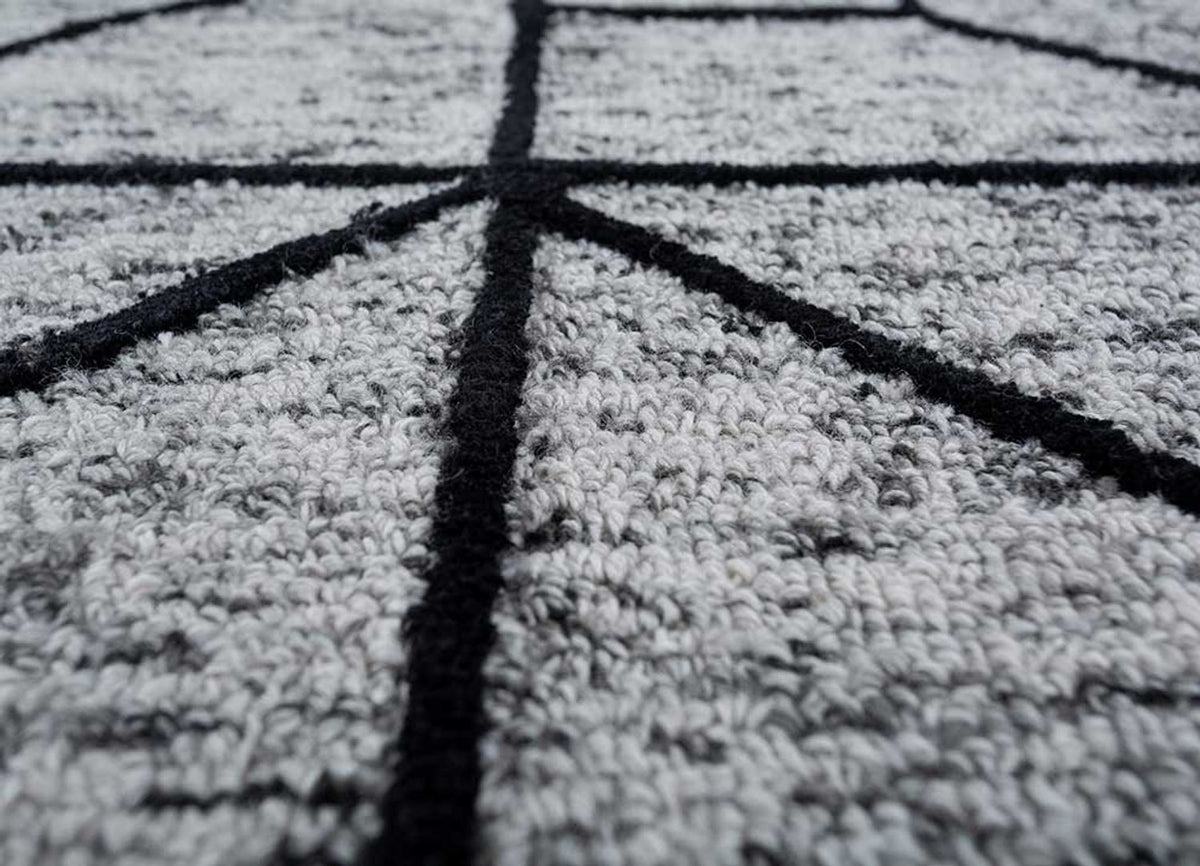 Alfombra de lana - 330 x 240 cm - gris