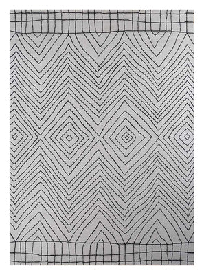 Alfombra de lana - 330 x 240 cm - gris claro