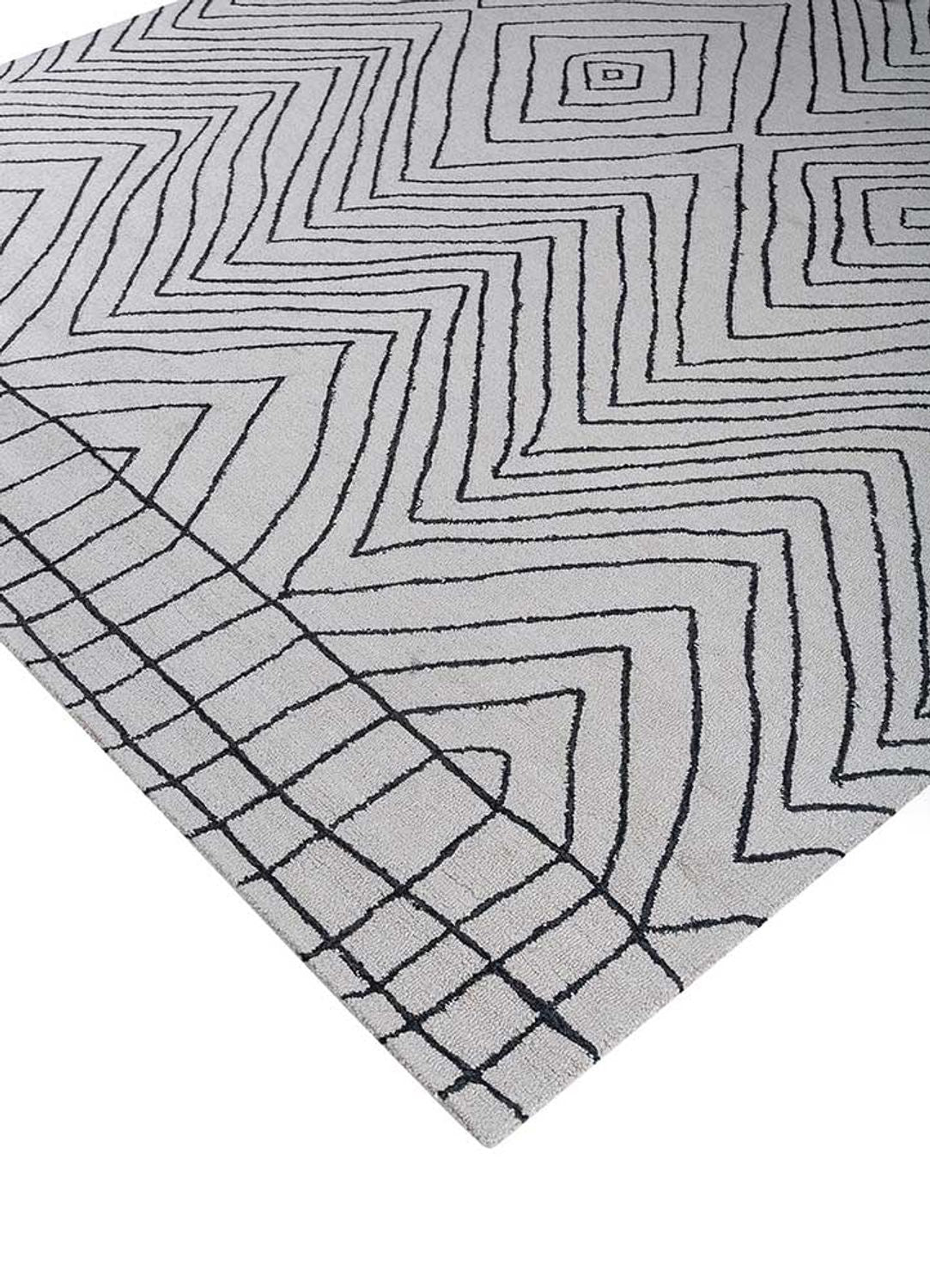 Alfombra de lana - 330 x 240 cm - gris claro