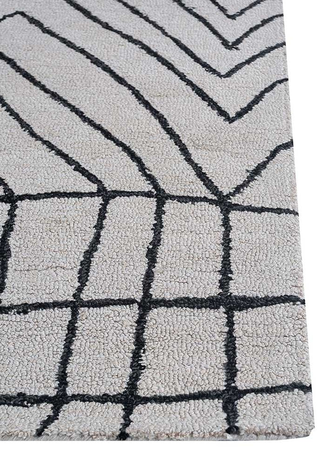 Alfombra de lana - 330 x 240 cm - gris claro