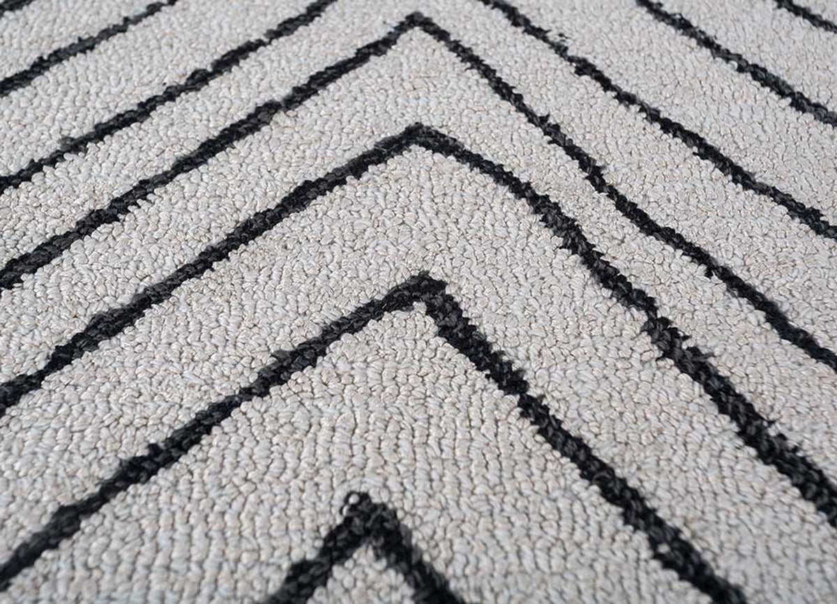 Alfombra de lana - 330 x 240 cm - gris claro