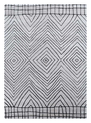 Alfombra de lana - 330 x 240 cm - gris claro