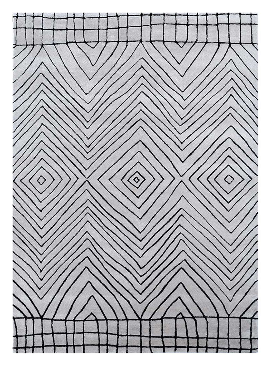 Alfombra de lana - 330 x 240 cm - gris claro