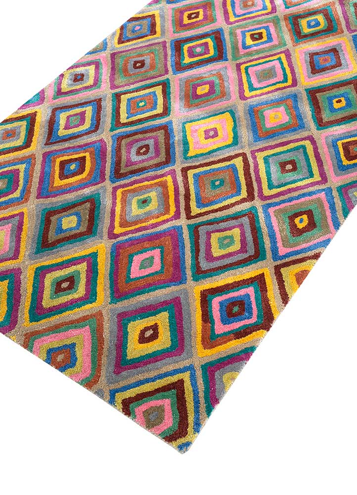 Alfombra de lana - 165 x 105 cm - oro