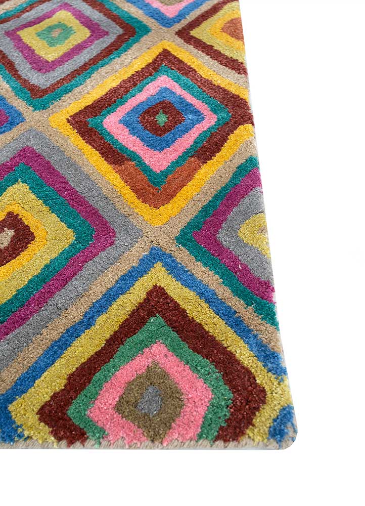 Alfombra de lana - 165 x 105 cm - oro