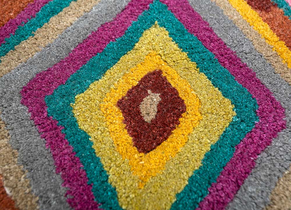 Alfombra de lana - 165 x 105 cm - oro