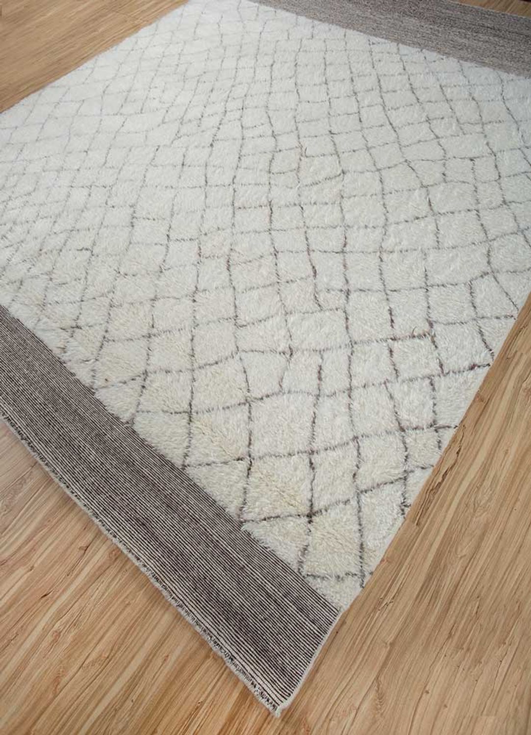 Alfombra de lana - 300 x 240 cm - crema