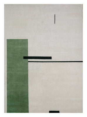 Alfombra de lana - 270 x 180 cm - gris claro