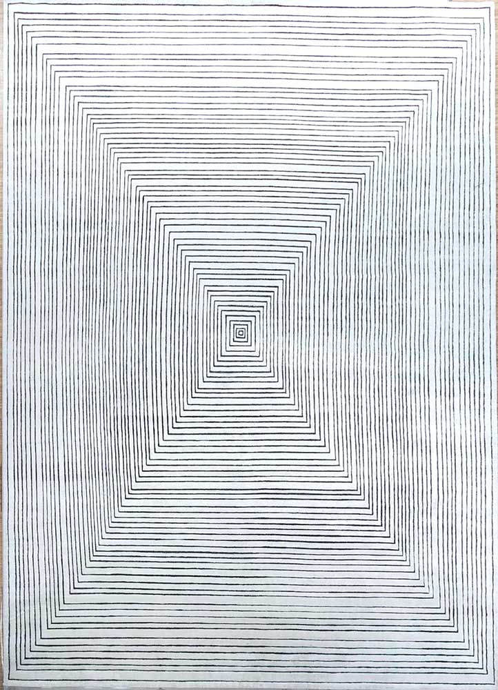 Alfombra de viscosa - 420 x 300 cm - crema