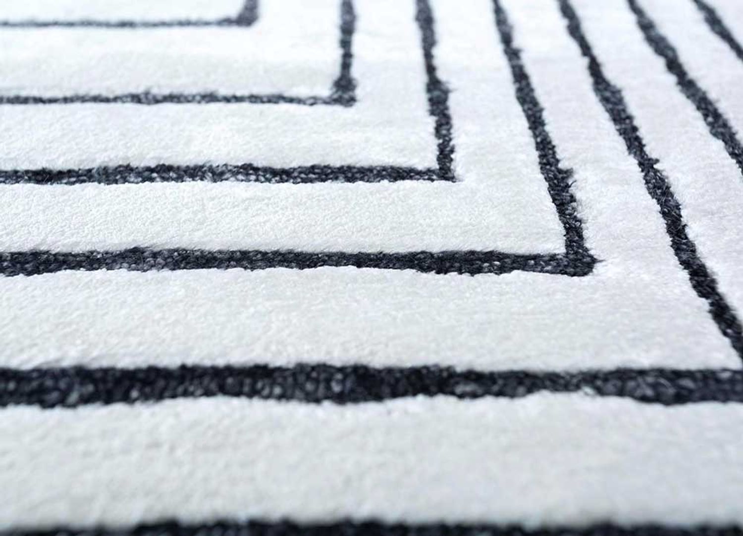 Alfombra de viscosa - 420 x 300 cm - crema