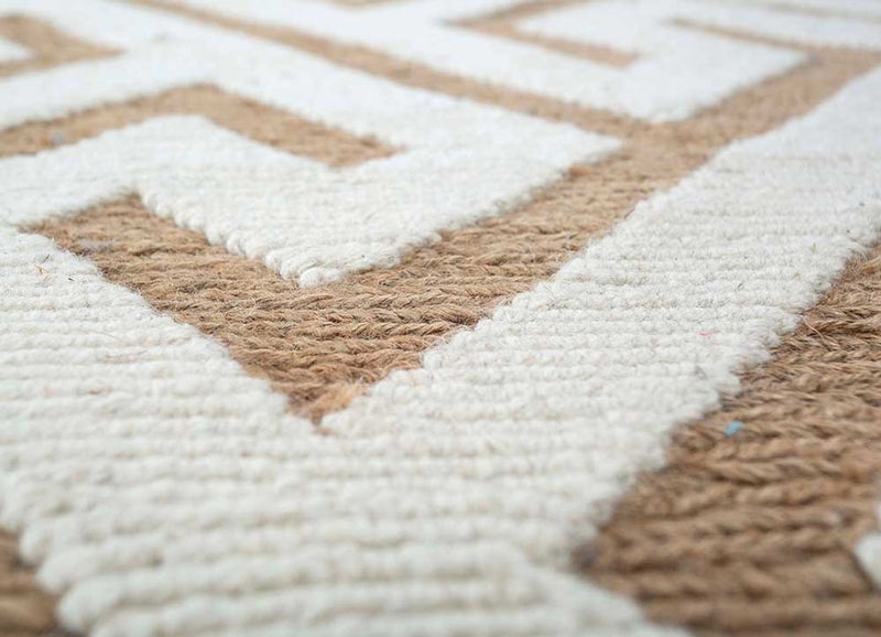 Alfombra de lana - 465 x 390 cm - beige