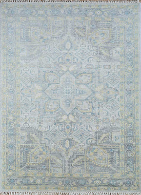 Alfombra de lana - 270 x 180 cm - azul claro