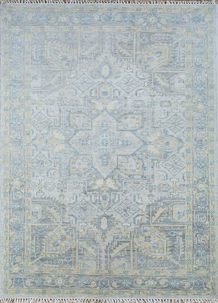 Alfombra de lana - 270 x 180 cm - azul claro
