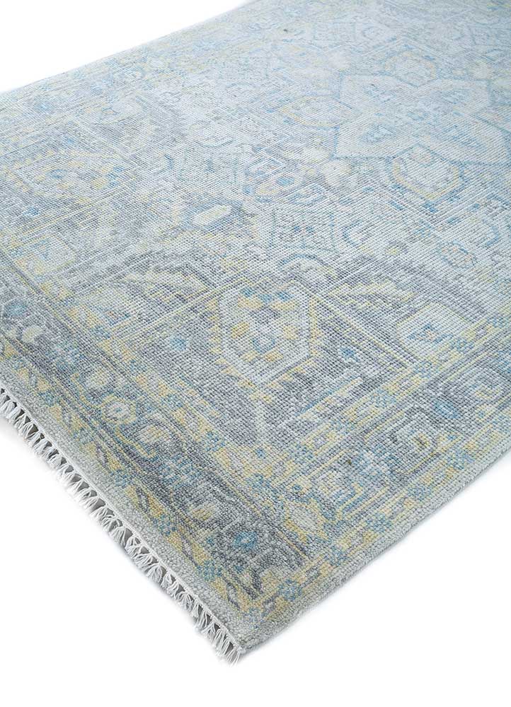 Alfombra de lana - 270 x 180 cm - azul claro