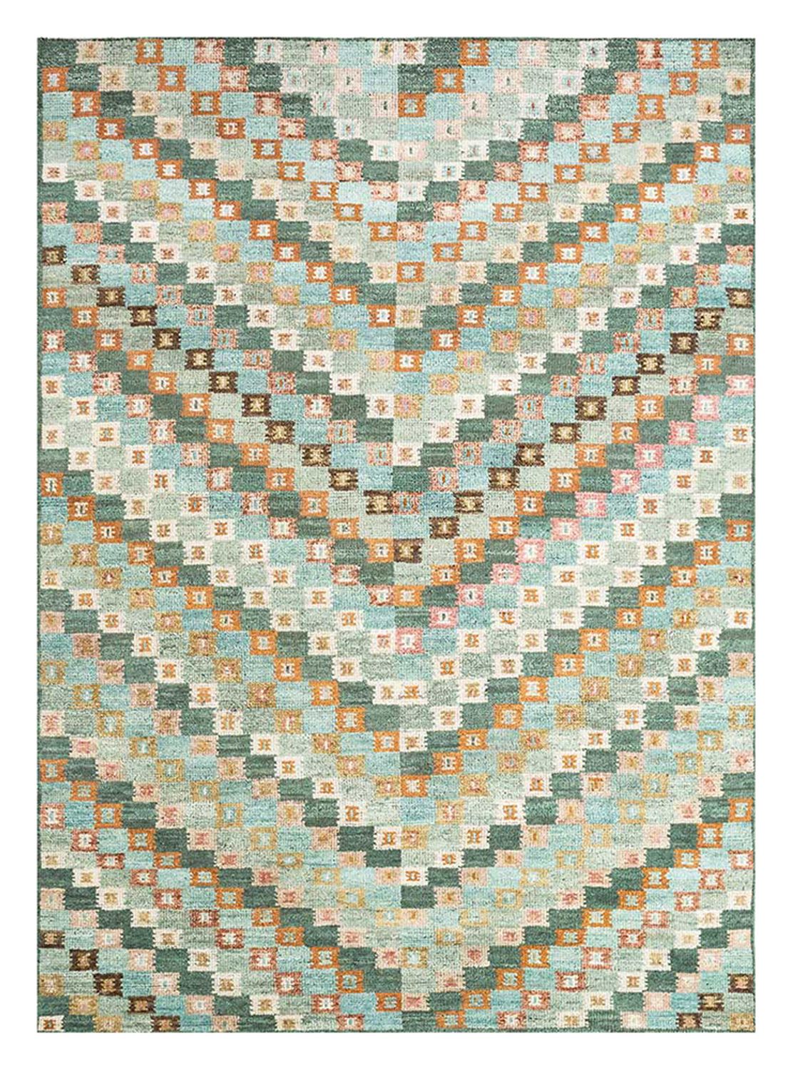 Alfombra de lana - 270 x 180 cm - naranja