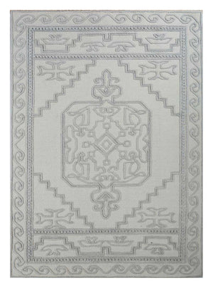 Alfombra de lana - 270 x 180 cm - crema