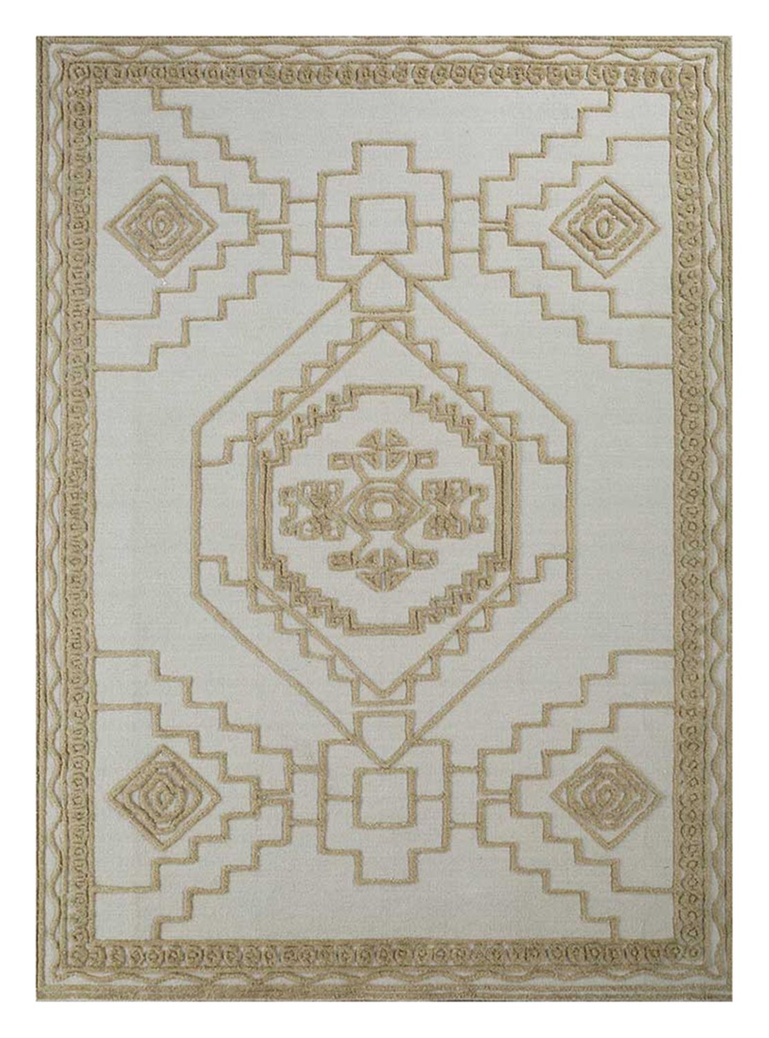 Alfombra de lana - 270 x 180 cm - crema
