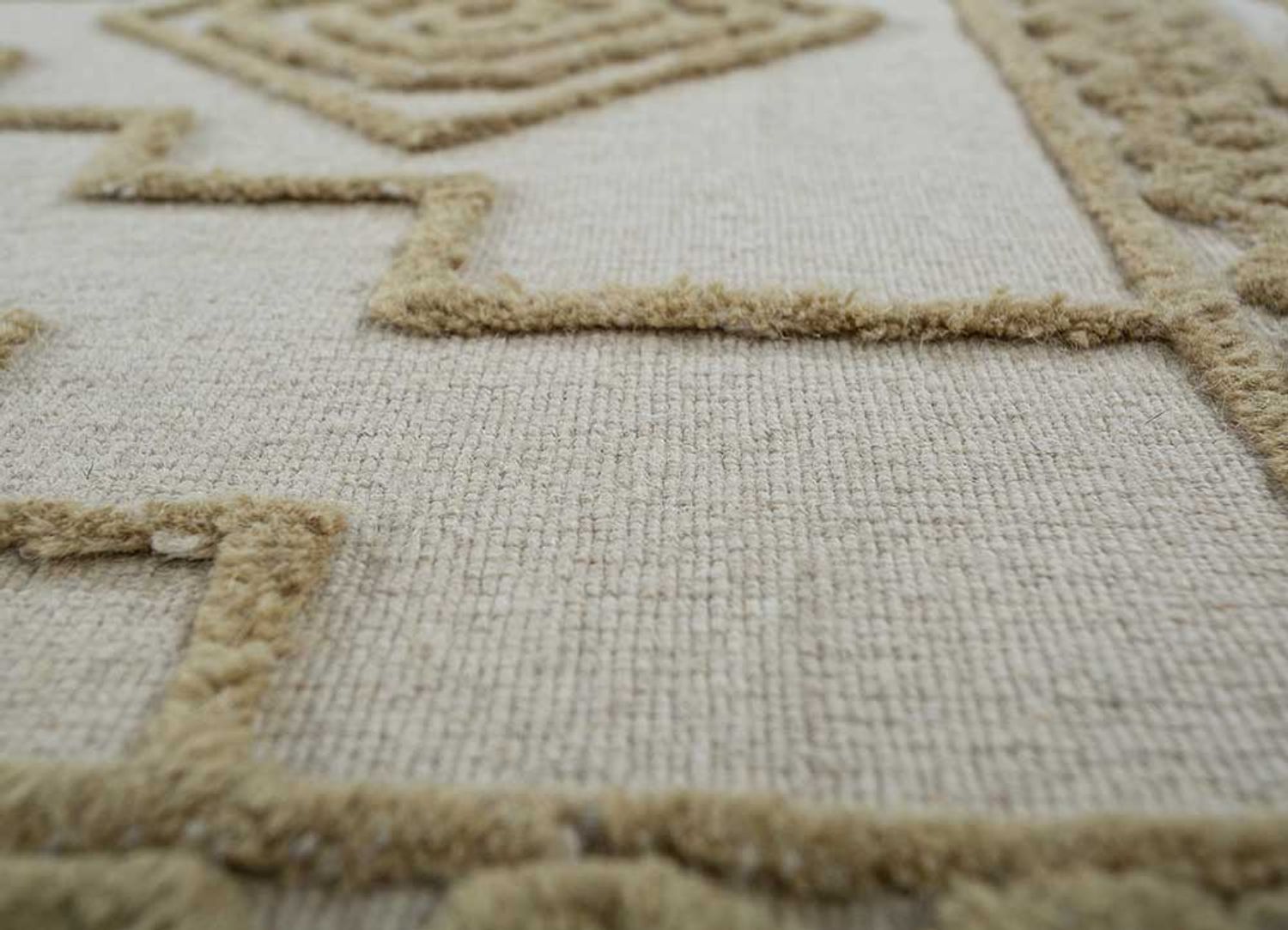 Alfombra de lana - 270 x 180 cm - crema