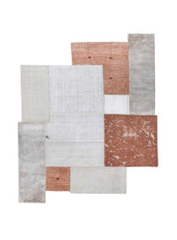 Alfombra de lana forma especial  - 180 x 150 cm - crema