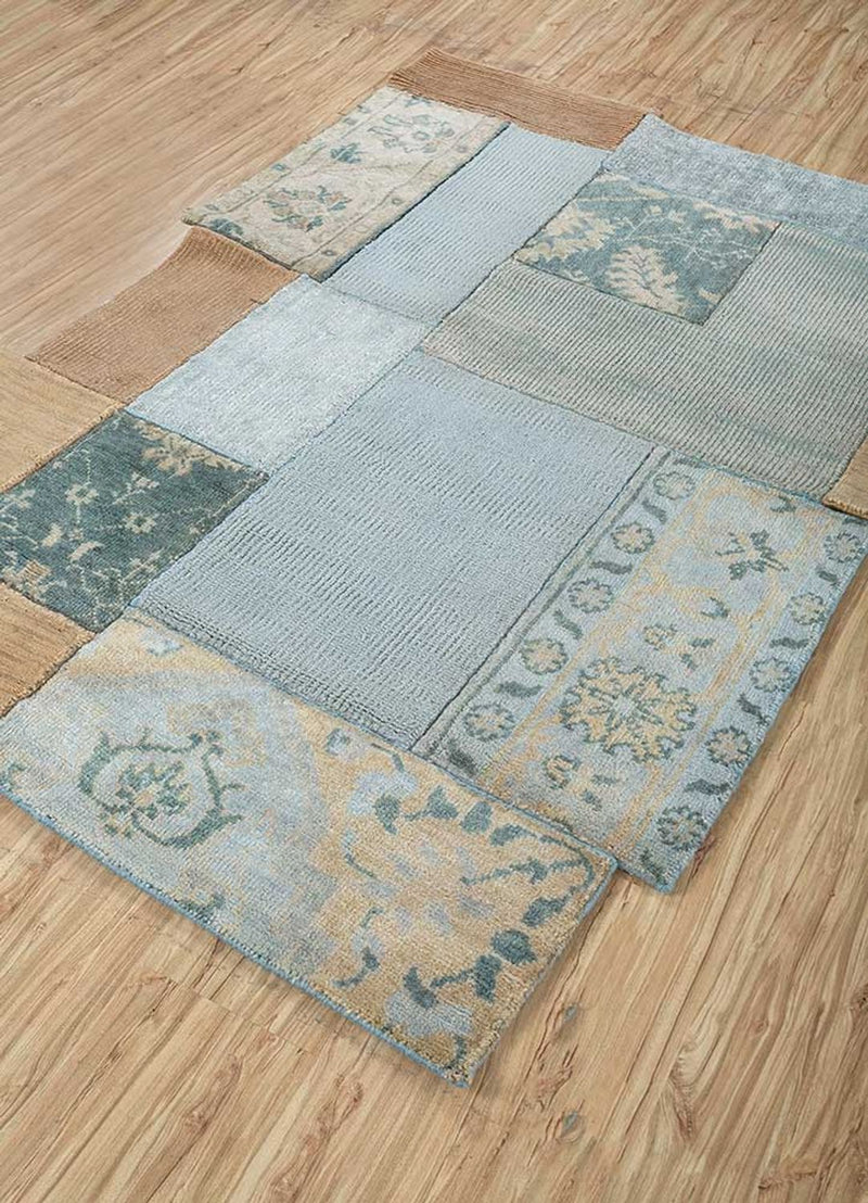 Alfombra de lana forma especial  - 180 x 120 cm - multicolor