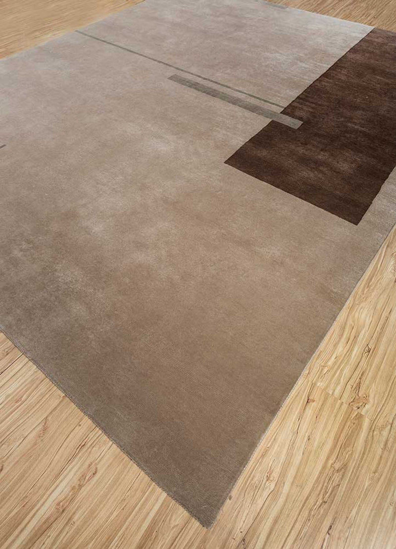 Alfombra de lana - 300 x 240 cm - marrón claro