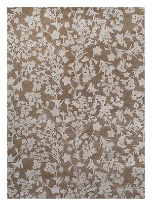 Alfombra de lana - 270 x 180 cm - blanco y negro