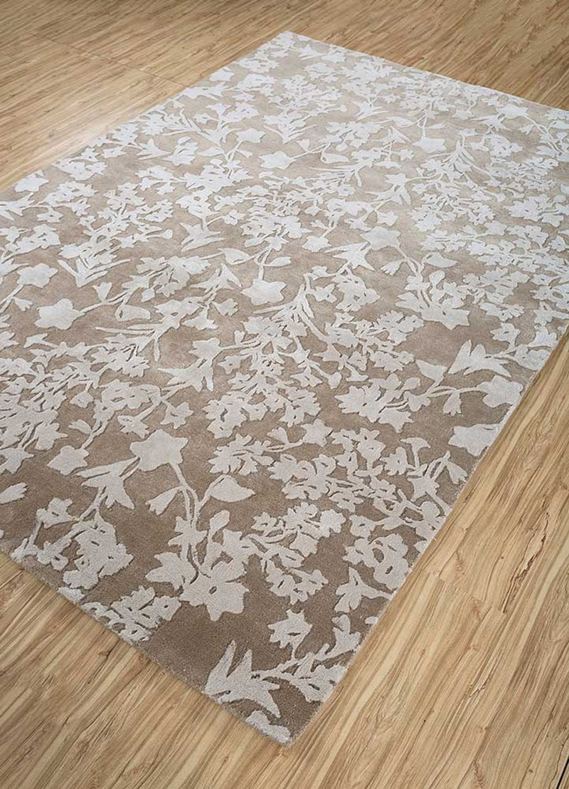 Alfombra de lana - 270 x 180 cm - blanco y negro