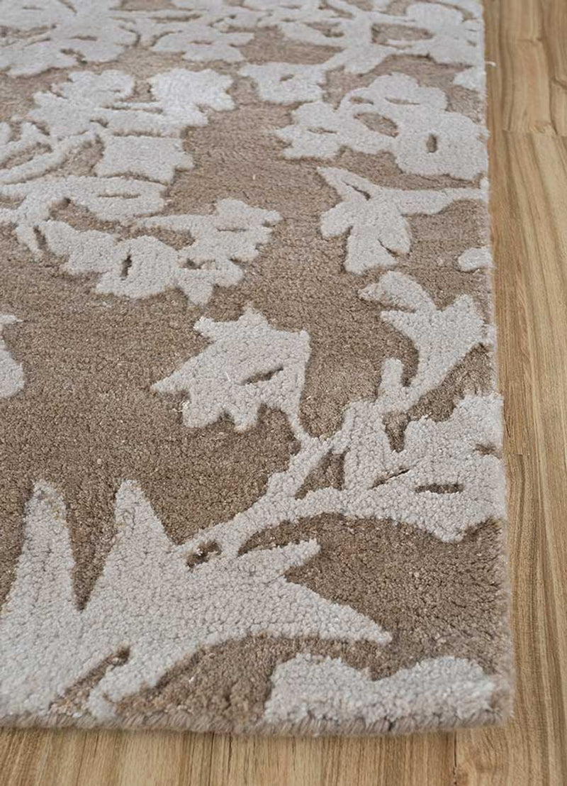 Alfombra de lana - 270 x 180 cm - blanco y negro