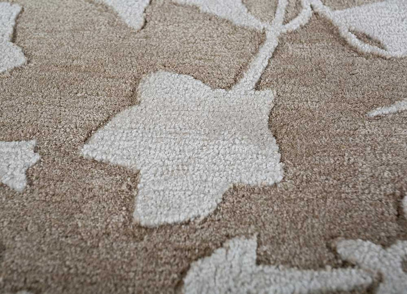 Alfombra de lana - 270 x 180 cm - blanco y negro