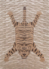 Alfombra de lana - 270 x 180 cm - beige