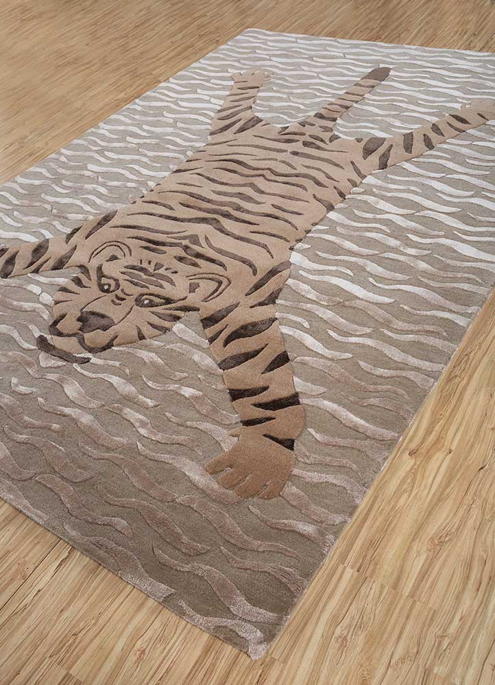 Alfombra de lana - 270 x 180 cm - beige