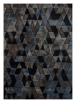 Alfombra de lana - 240 x 150 cm - antracita