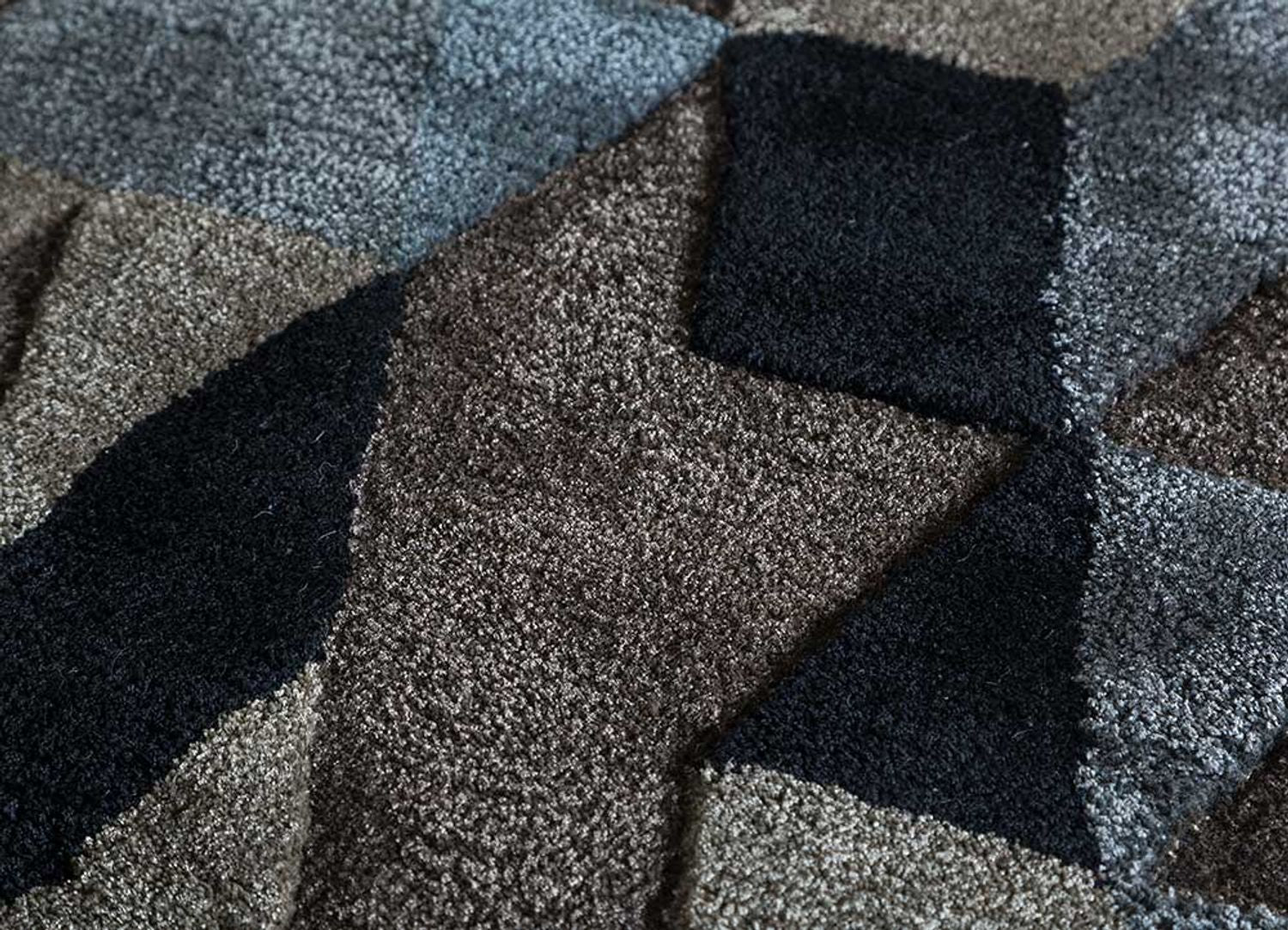 Alfombra de lana - 240 x 150 cm - antracita