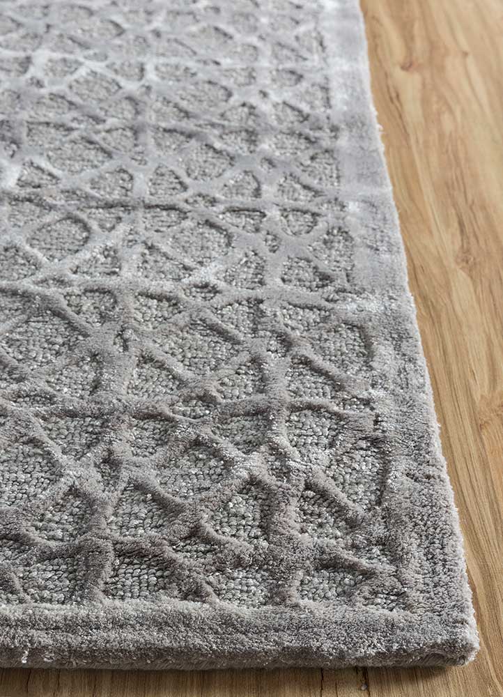 Alfombra de lana - 240 x 150 cm - gris claro