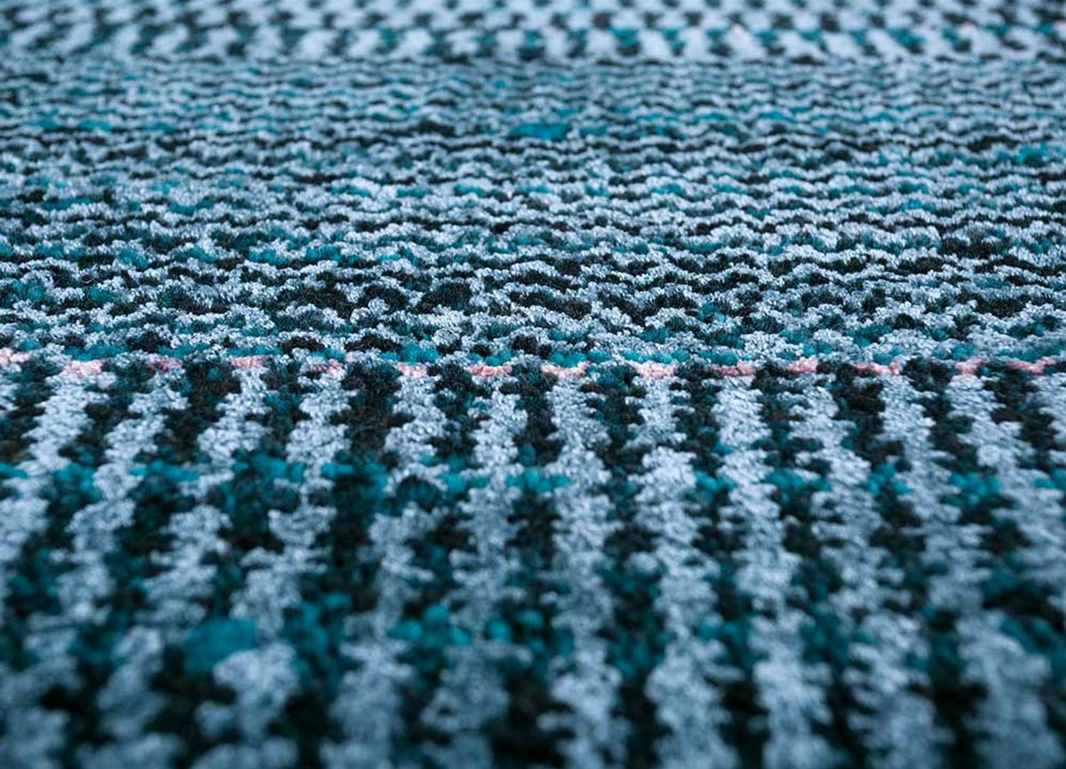 Alfombra de lana - 270 x 180 cm - azul oscuro