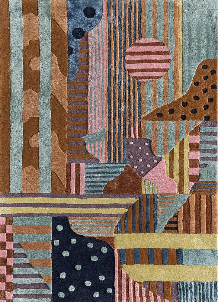 Alfombra de lana - 270 x 180 cm - multicolor