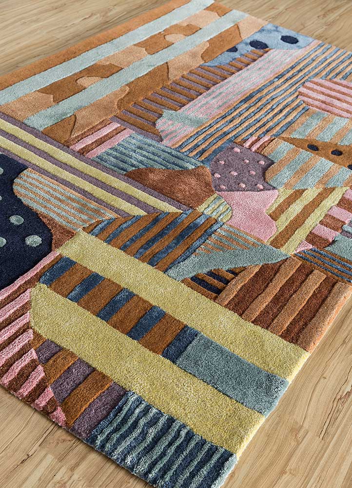 Alfombra de lana - 270 x 180 cm - multicolor