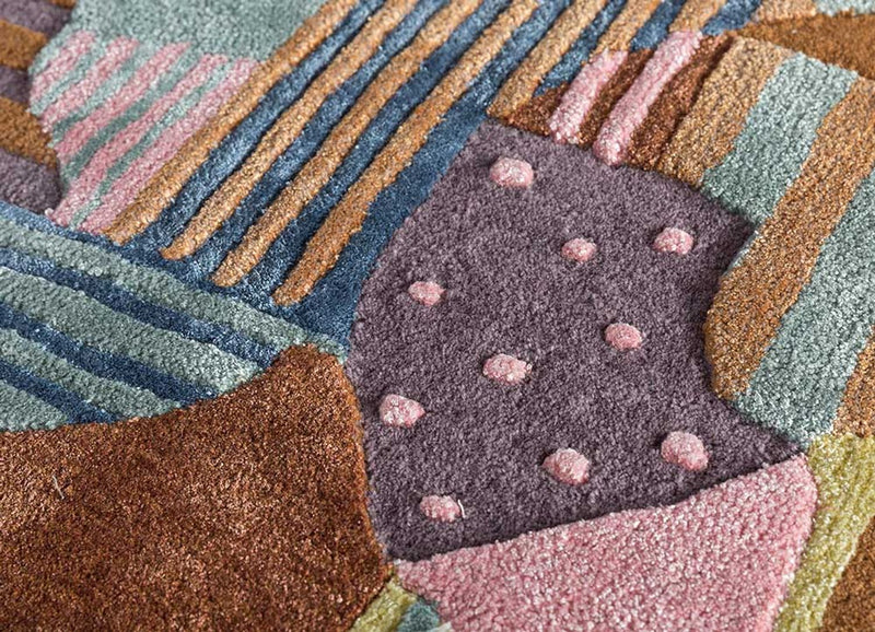Alfombra de lana - 270 x 180 cm - multicolor